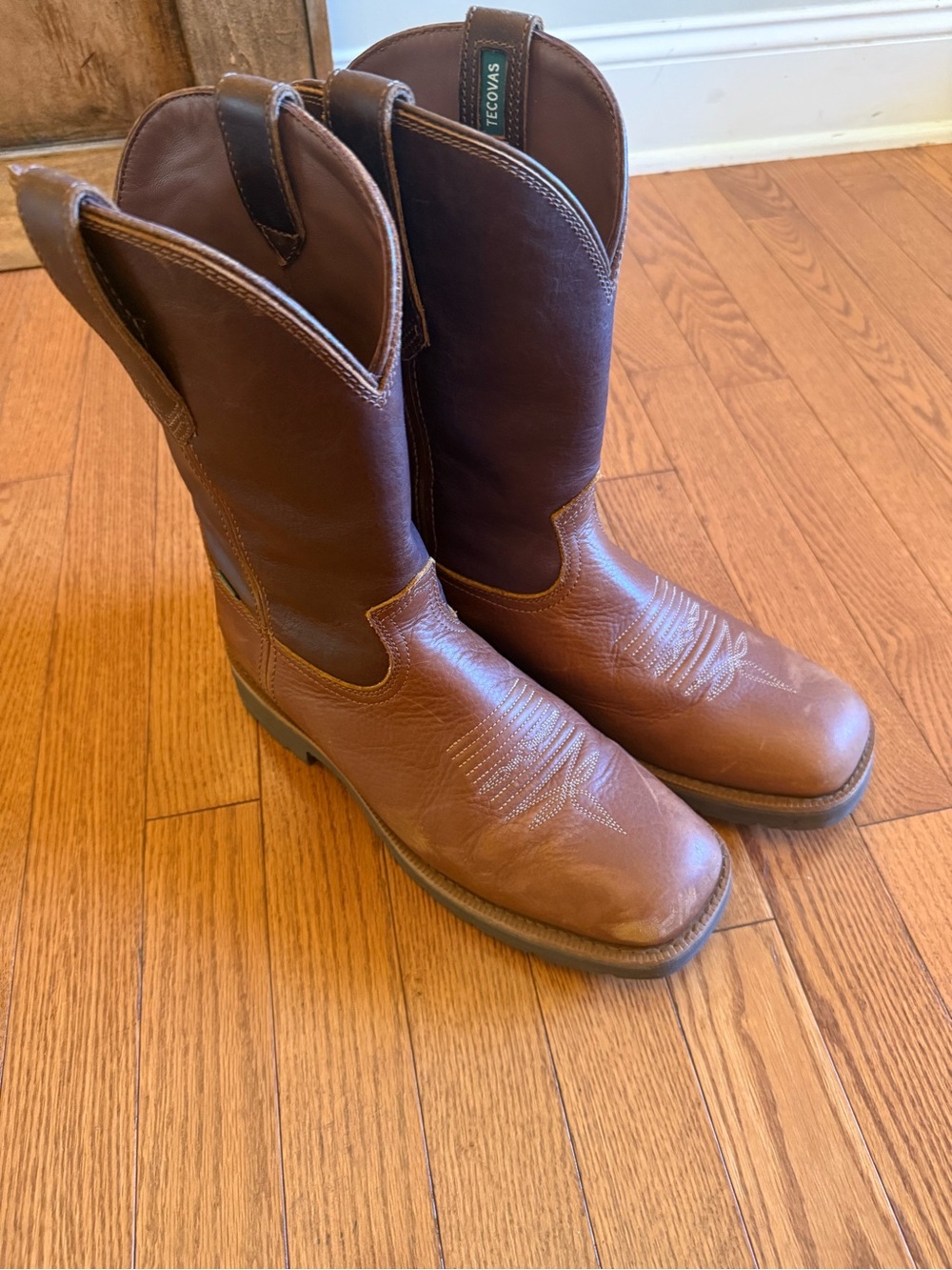 Tecovas Brown Two-Tone Leather Men’s Western Boots